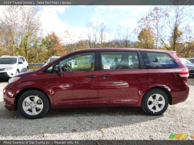 Salsa Red Pearl / Bisque 2014 Toyota Sienna L