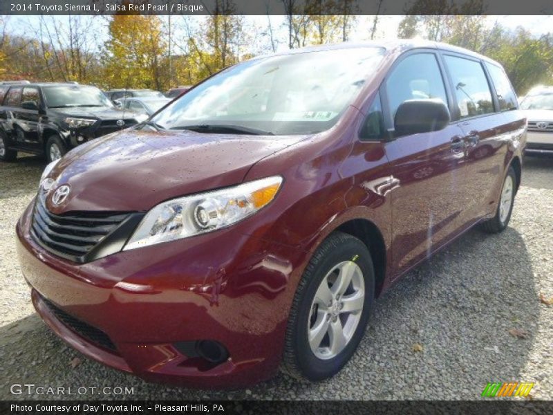 Salsa Red Pearl / Bisque 2014 Toyota Sienna L