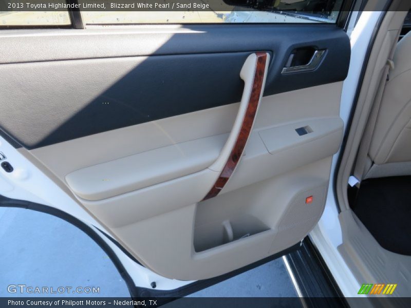 Blizzard White Pearl / Sand Beige 2013 Toyota Highlander Limited
