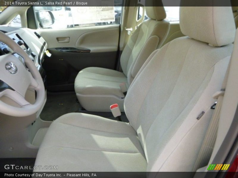 Front Seat of 2014 Sienna L
