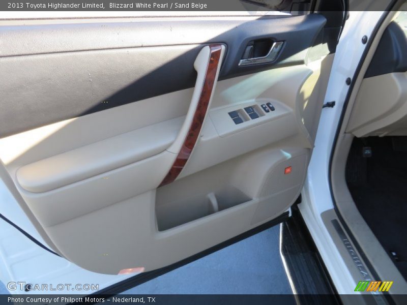 Blizzard White Pearl / Sand Beige 2013 Toyota Highlander Limited