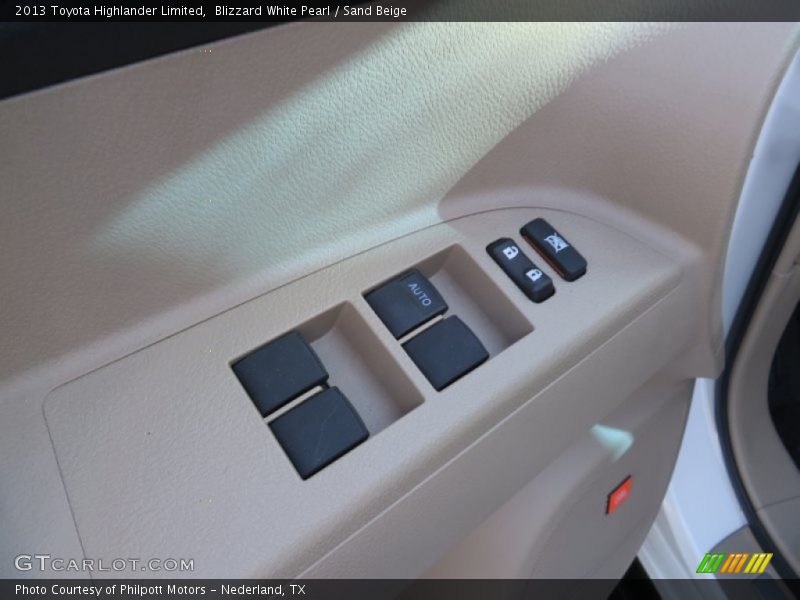 Blizzard White Pearl / Sand Beige 2013 Toyota Highlander Limited