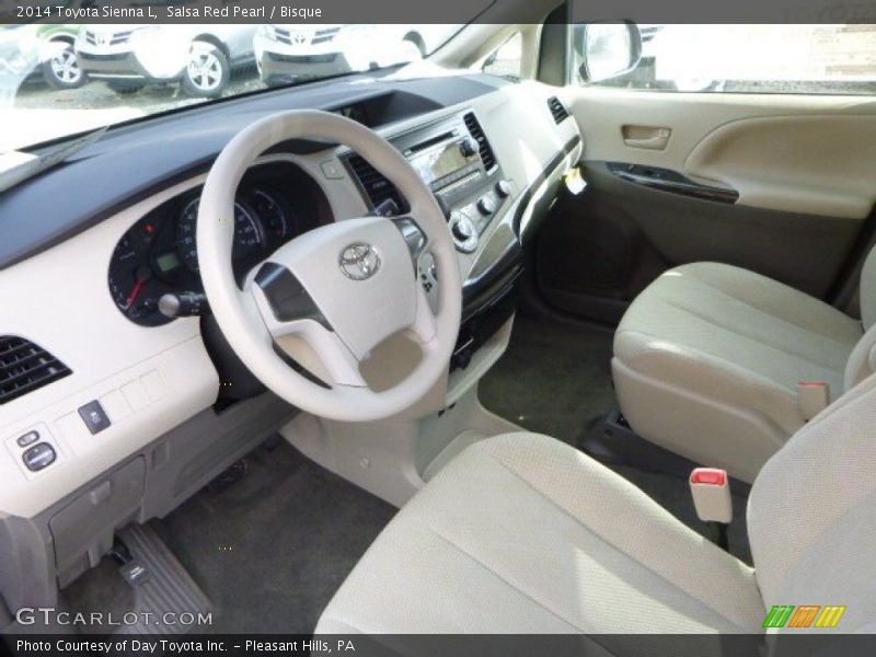 Bisque Interior - 2014 Sienna L 