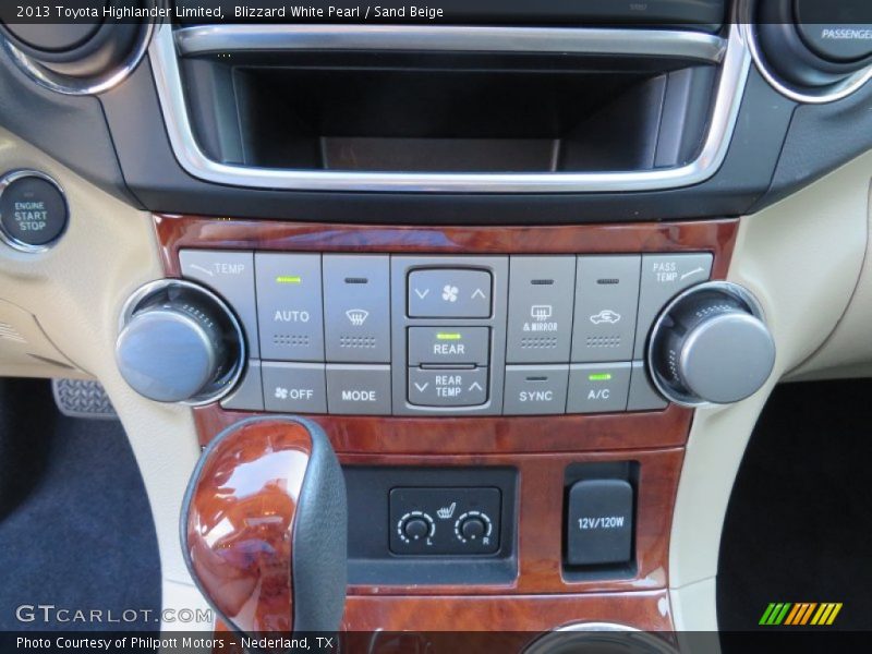 Blizzard White Pearl / Sand Beige 2013 Toyota Highlander Limited