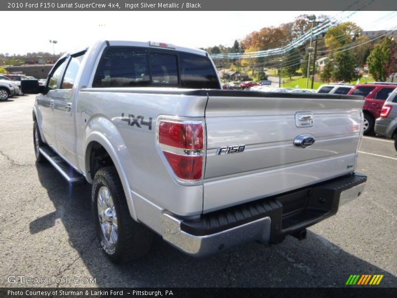 Ingot Silver Metallic / Black 2010 Ford F150 Lariat SuperCrew 4x4