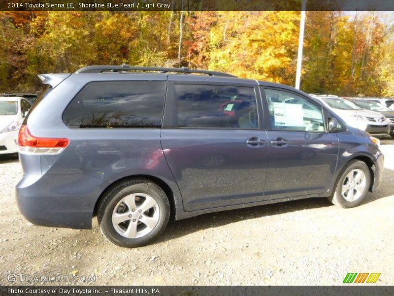 Shoreline Blue Pearl / Light Gray 2014 Toyota Sienna LE