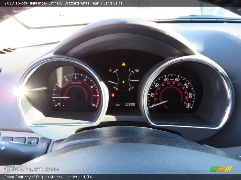 Blizzard White Pearl / Sand Beige 2013 Toyota Highlander Limited