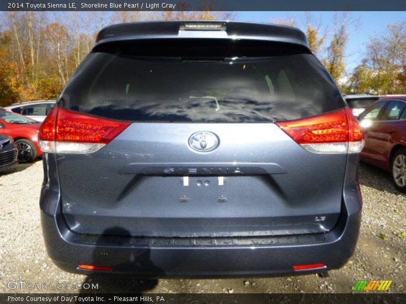Shoreline Blue Pearl / Light Gray 2014 Toyota Sienna LE