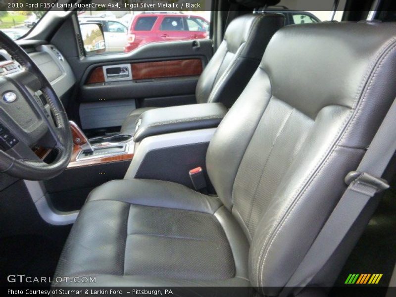 Ingot Silver Metallic / Black 2010 Ford F150 Lariat SuperCrew 4x4