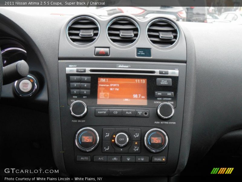 Super Black / Charcoal 2011 Nissan Altima 2.5 S Coupe