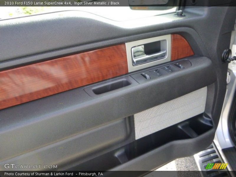 Ingot Silver Metallic / Black 2010 Ford F150 Lariat SuperCrew 4x4