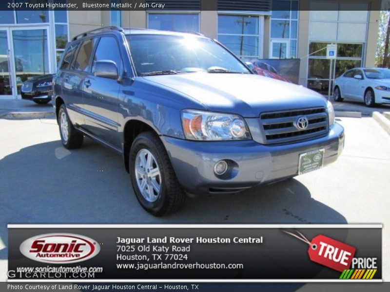 Bluestone Metallic / Ash Gray 2007 Toyota Highlander