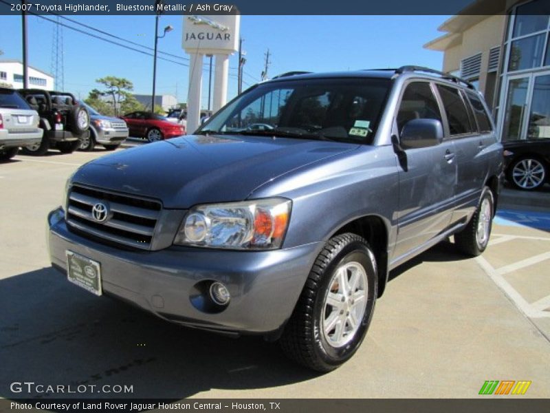 Bluestone Metallic / Ash Gray 2007 Toyota Highlander
