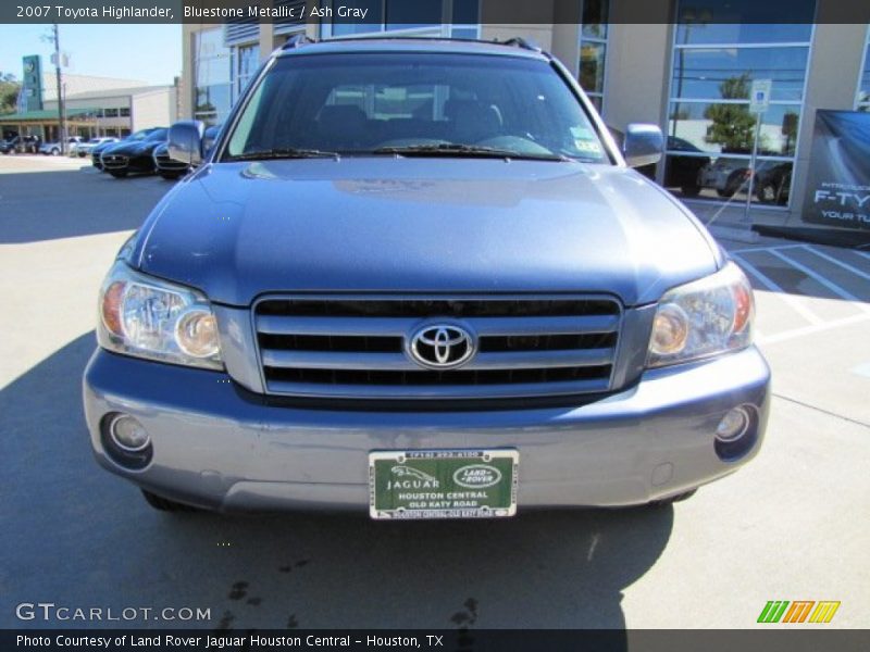 Bluestone Metallic / Ash Gray 2007 Toyota Highlander