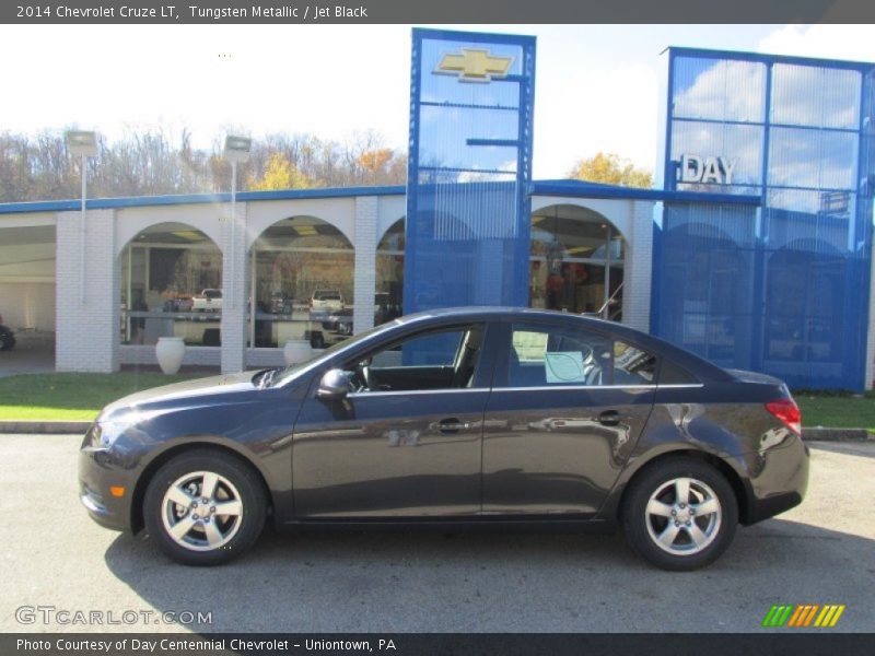 Tungsten Metallic / Jet Black 2014 Chevrolet Cruze LT