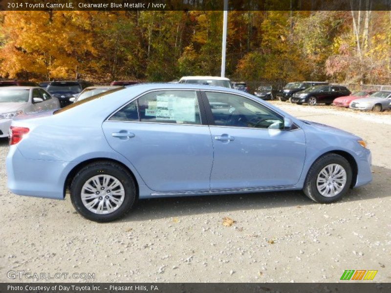 Clearwater Blue Metallic / Ivory 2014 Toyota Camry LE