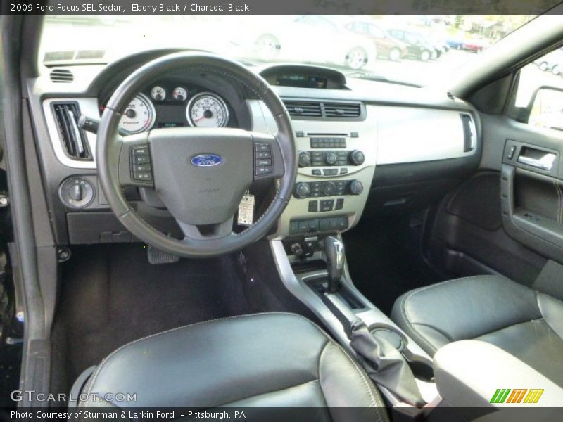 Ebony Black / Charcoal Black 2009 Ford Focus SEL Sedan