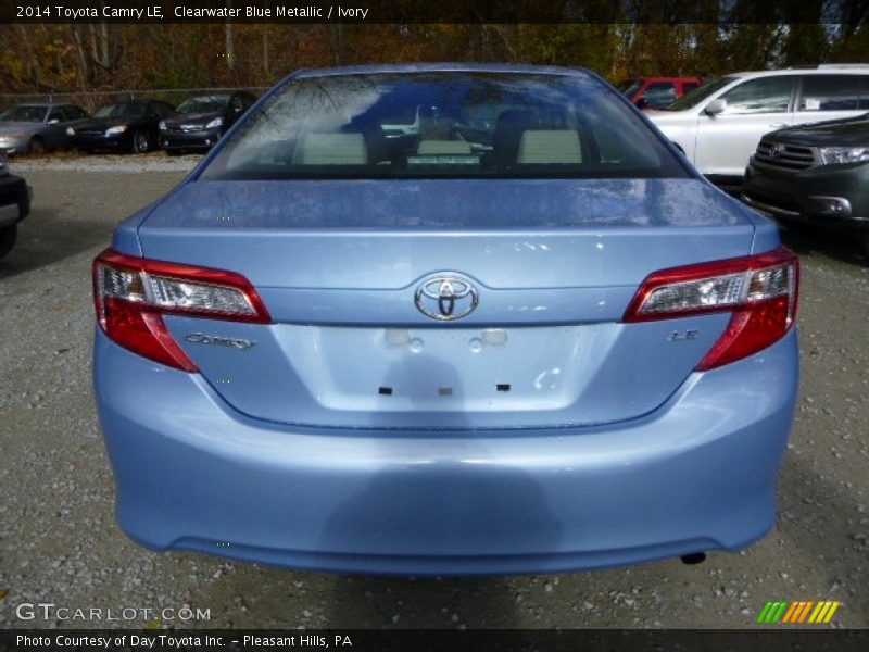 Clearwater Blue Metallic / Ivory 2014 Toyota Camry LE