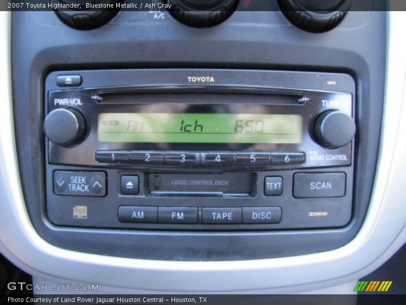 Bluestone Metallic / Ash Gray 2007 Toyota Highlander