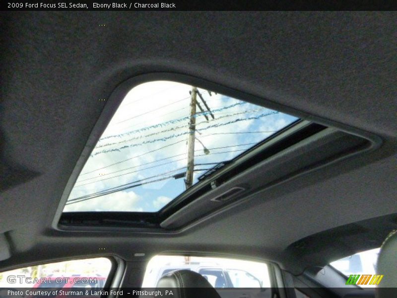 Ebony Black / Charcoal Black 2009 Ford Focus SEL Sedan