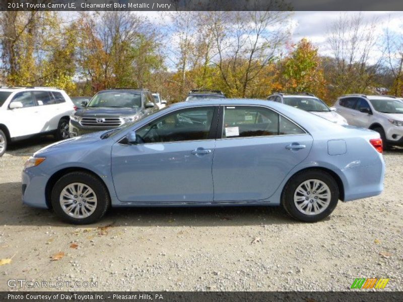 Clearwater Blue Metallic / Ivory 2014 Toyota Camry LE