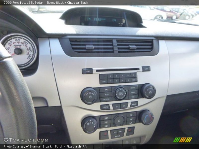 Ebony Black / Charcoal Black 2009 Ford Focus SEL Sedan