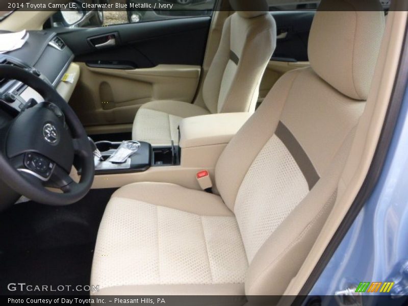 Clearwater Blue Metallic / Ivory 2014 Toyota Camry LE