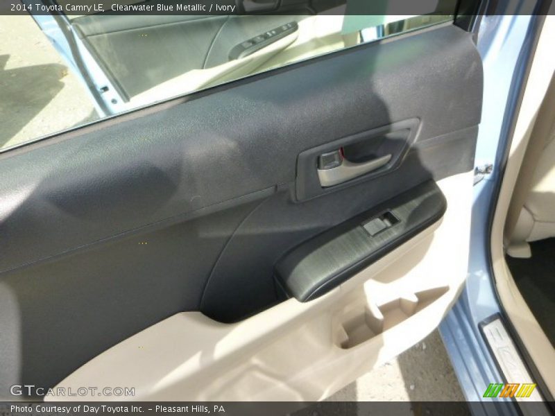 Clearwater Blue Metallic / Ivory 2014 Toyota Camry LE