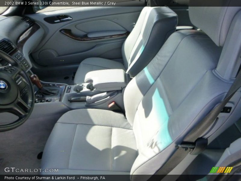 Steel Blue Metallic / Grey 2002 BMW 3 Series 330i Convertible