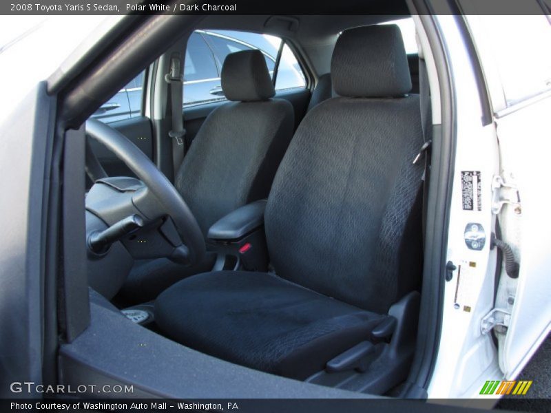 Polar White / Dark Charcoal 2008 Toyota Yaris S Sedan
