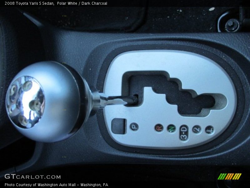 Polar White / Dark Charcoal 2008 Toyota Yaris S Sedan