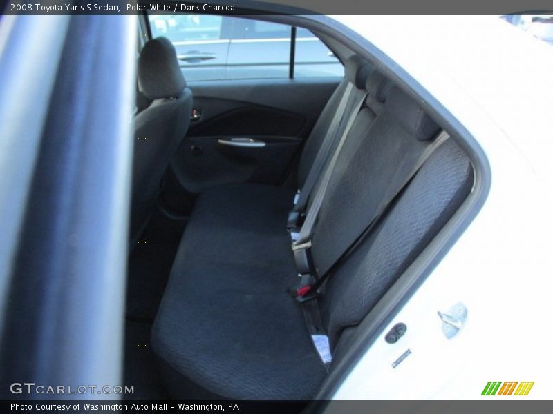 Polar White / Dark Charcoal 2008 Toyota Yaris S Sedan