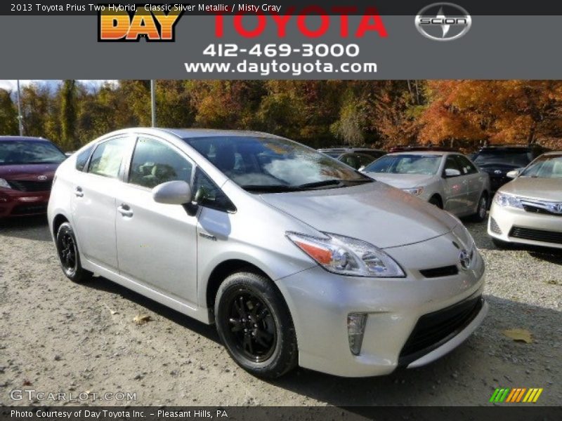 Classic Silver Metallic / Misty Gray 2013 Toyota Prius Two Hybrid