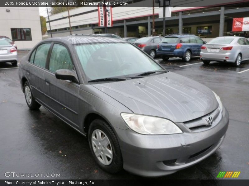 Magnesium Metallic / Gray 2005 Honda Civic Value Package Sedan