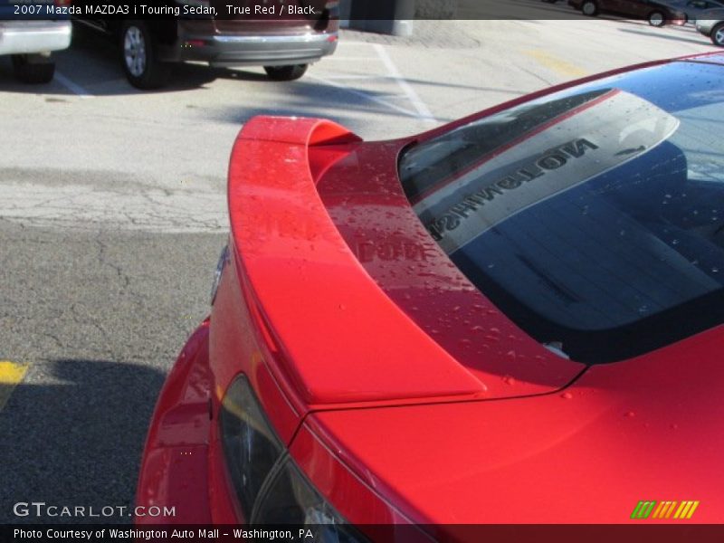 True Red / Black 2007 Mazda MAZDA3 i Touring Sedan