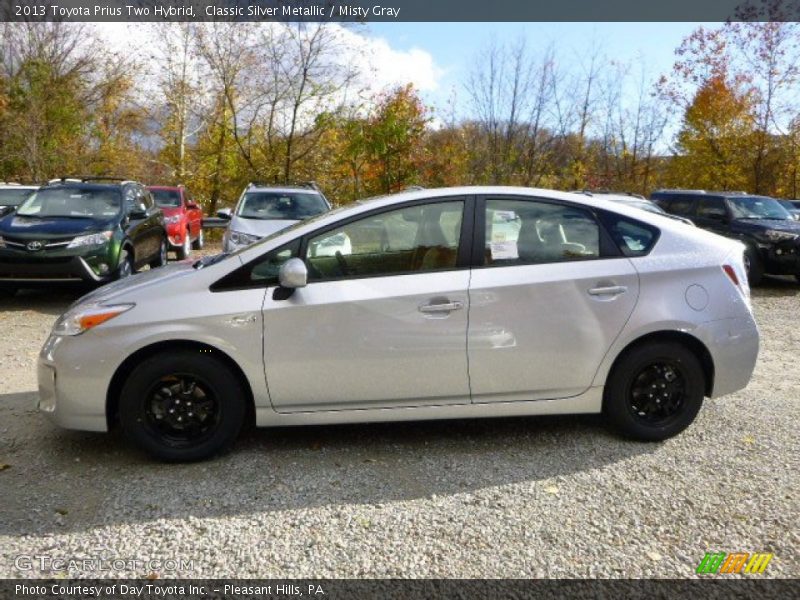 Classic Silver Metallic / Misty Gray 2013 Toyota Prius Two Hybrid