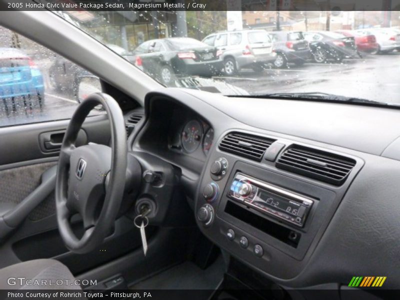 Magnesium Metallic / Gray 2005 Honda Civic Value Package Sedan