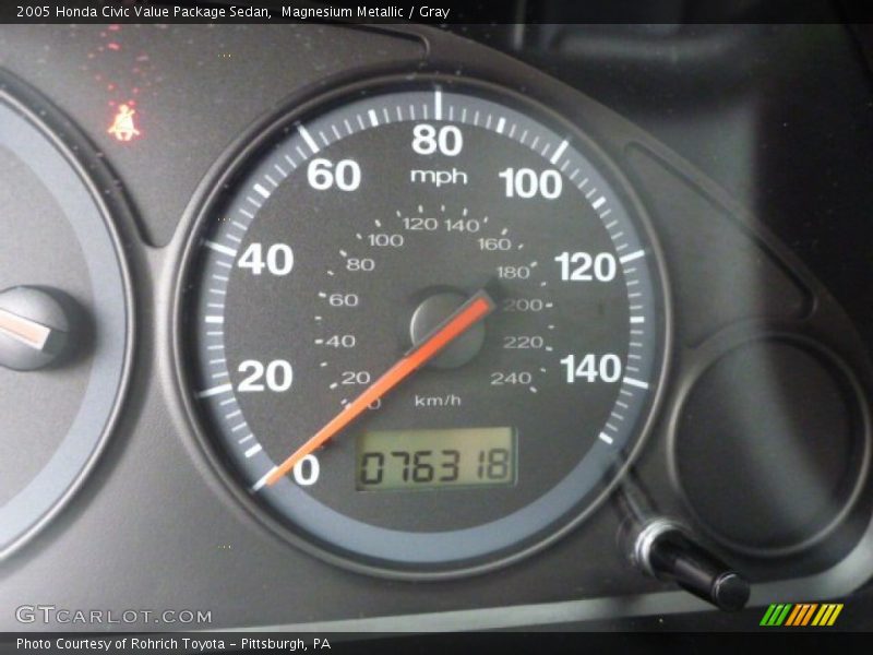 Magnesium Metallic / Gray 2005 Honda Civic Value Package Sedan
