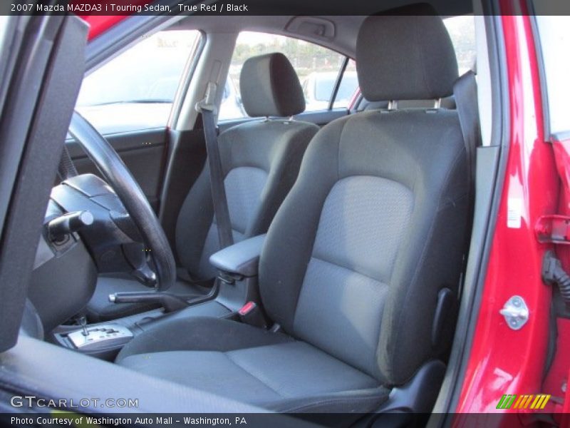 True Red / Black 2007 Mazda MAZDA3 i Touring Sedan