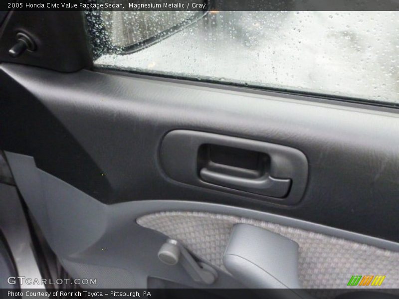 Magnesium Metallic / Gray 2005 Honda Civic Value Package Sedan
