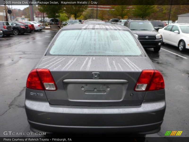 Magnesium Metallic / Gray 2005 Honda Civic Value Package Sedan