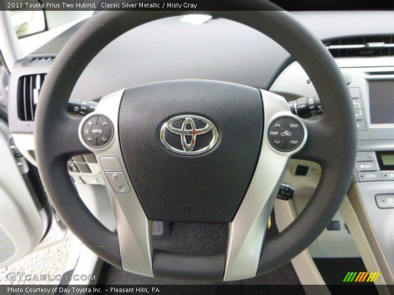 Classic Silver Metallic / Misty Gray 2013 Toyota Prius Two Hybrid