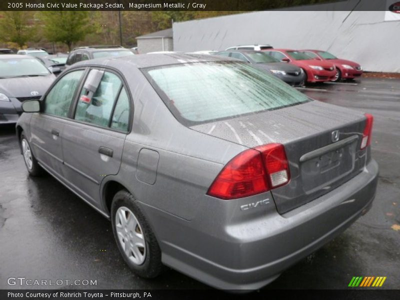 Magnesium Metallic / Gray 2005 Honda Civic Value Package Sedan