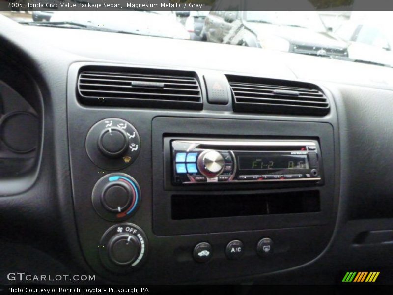 Magnesium Metallic / Gray 2005 Honda Civic Value Package Sedan