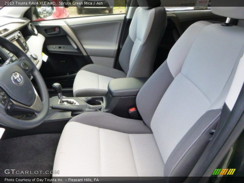 Spruce Green Mica / Ash 2013 Toyota RAV4 XLE AWD