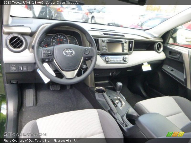 Spruce Green Mica / Ash 2013 Toyota RAV4 XLE AWD