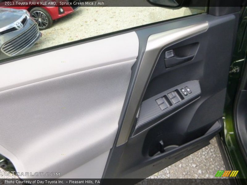 Spruce Green Mica / Ash 2013 Toyota RAV4 XLE AWD