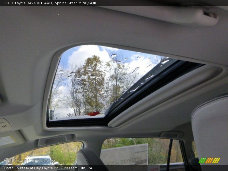 Spruce Green Mica / Ash 2013 Toyota RAV4 XLE AWD