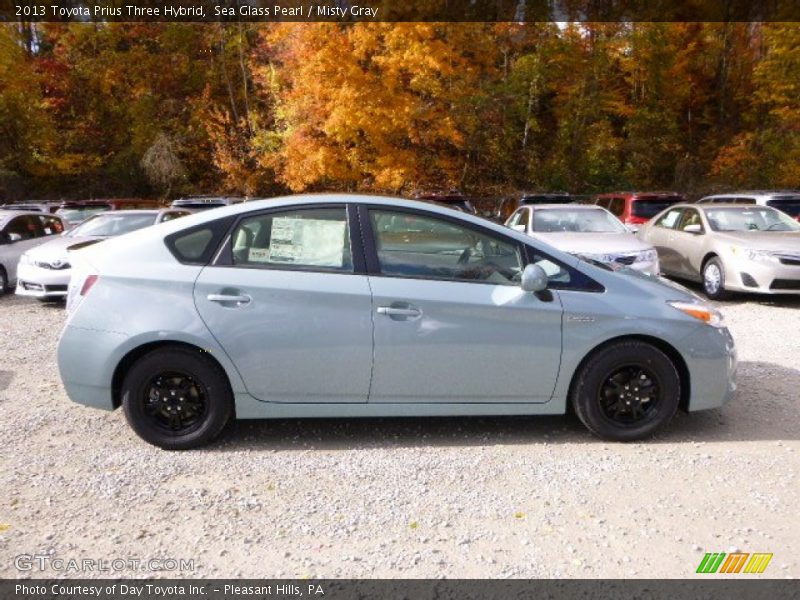 Sea Glass Pearl / Misty Gray 2013 Toyota Prius Three Hybrid