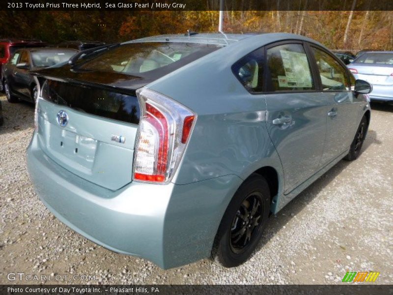 Sea Glass Pearl / Misty Gray 2013 Toyota Prius Three Hybrid